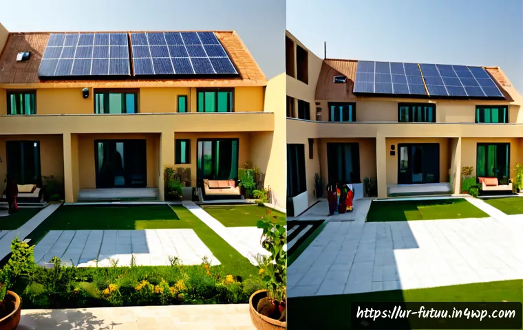 Home 17 도시와 농촌의 주거 혁신 비교 - Photorealistic split-scene comparison of housing innovation in Pakistan: a compact modern urban apar...